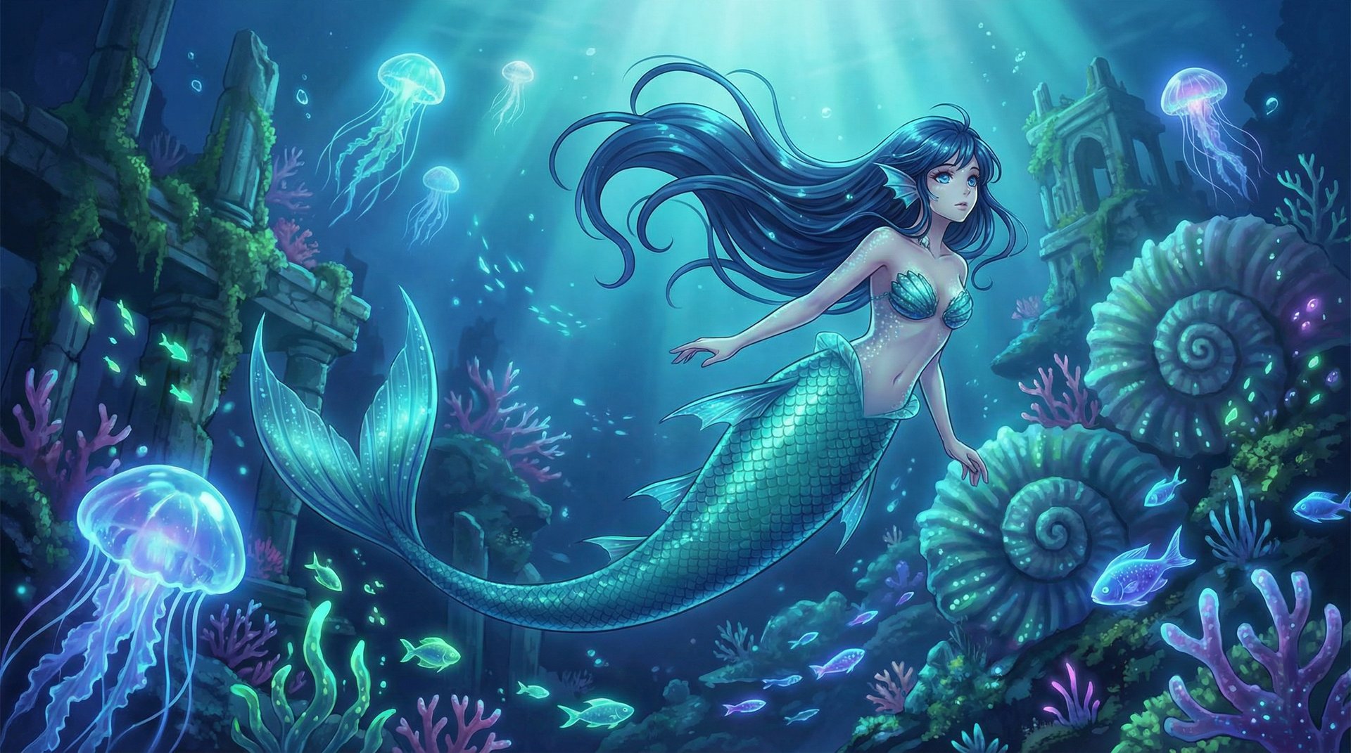 高清3D动漫动漫-深海人鱼幻想